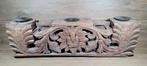 Prachtige zware oude houten kandelaar uit tempel.75 cm breed, Antiek en Kunst, Kunst | Beelden en Houtsnijwerken, Ophalen of Verzenden