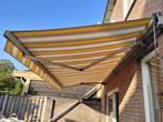 Knikarm zonnescherm handbediening, Ophalen, Gebruikt, 150 tot 300 cm, 250 cm tot 450 cm