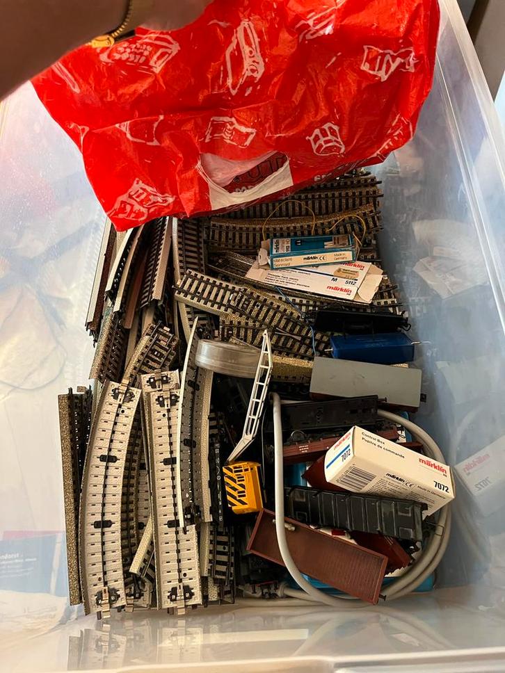 Märklin Trein + Huisjes - Veel Onderdelen!, Hobby en Vrije tijd, Modeltreinen | H0, Gebruikt, Treinset, Wisselstroom, Märklin