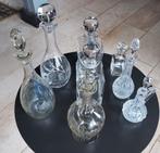 Diverse karaffen 8 stuks, Antiek en Kunst, Antiek | Glas en Kristal, Ophalen