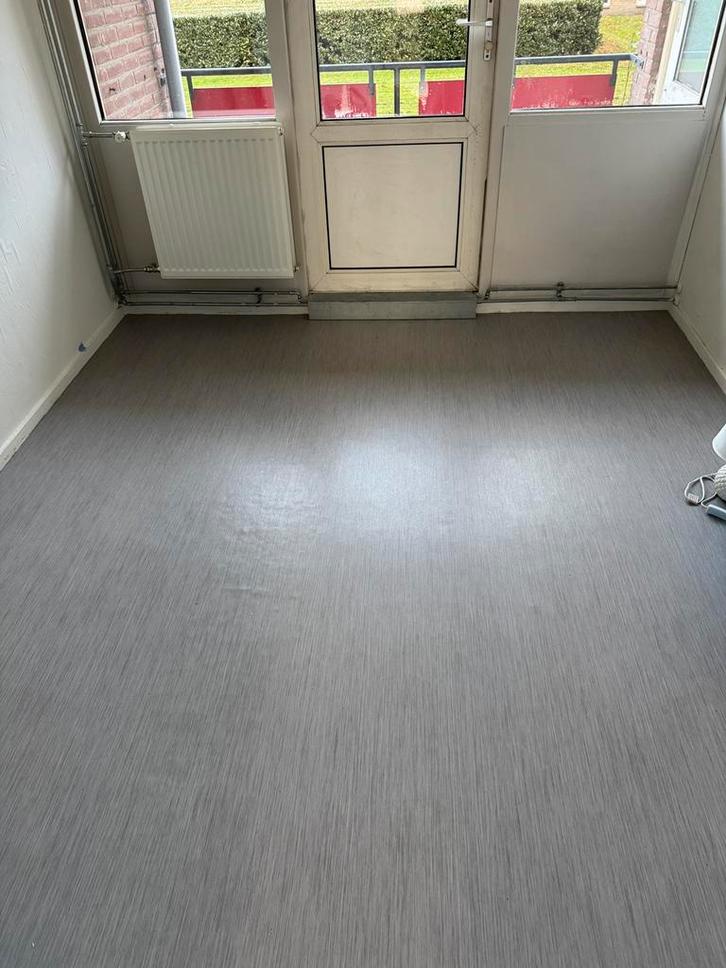 Grijze Vinylvloer, Huis en Inrichting, Stoffering | Vloerbedekking, Zo goed als nieuw, Vinyl, Grijs, 10 tot 25 m², Ophalen