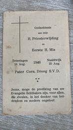 Priesterwijding Corn. Droog 1946 Teteringen en Naaldwijk, Ophalen of Verzenden