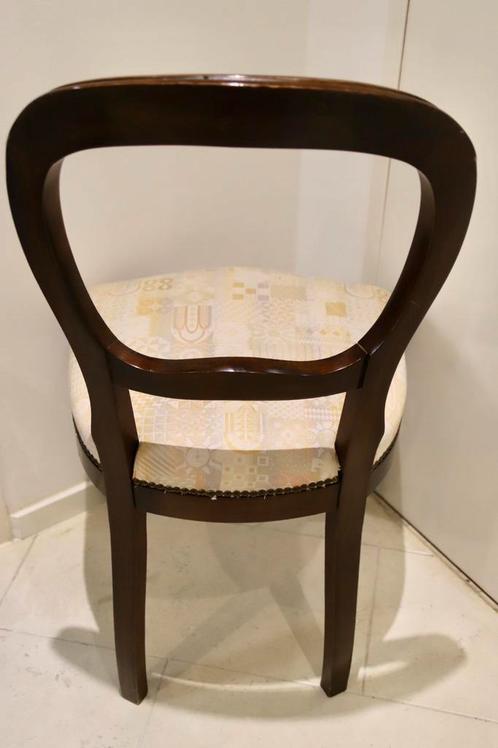 Mooie medaillon stoel in perfecte staat, Huis en Inrichting, Stoelen, Zo goed als nieuw, Eén, Hout, Stof, Ophalen