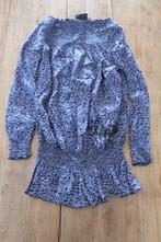 Vingino panter tuniek blouse maat 8 is 128, Meisje, Ophalen of Verzenden, Zo goed als nieuw, Shirt of Longsleeve