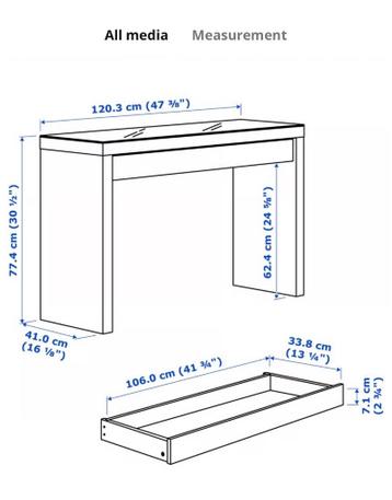 IKEA Malm Kaptafel - afbeelding 4