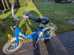 Puky Fiets Blauw 12 Inch + Zijwieltjes, Ophalen, Zijwieltjes, Gebruikt, Puky