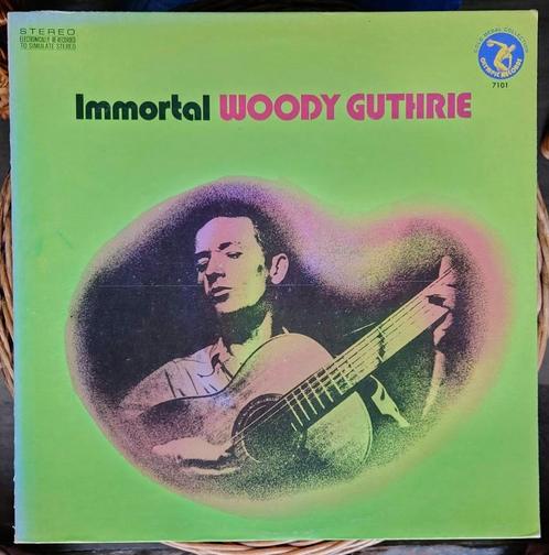 Woody Guthrie - Immortal Woody Guthrie, Cd's en Dvd's, Vinyl | Jazz en Blues, Gebruikt, Blues, 1960 tot 1980, 12 inch, Ophalen of Verzenden