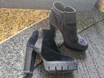 Zwarte laarsjes met hoge hakken Maat 40, Zwart, Onbekend, Ophalen of Verzenden, Onbekend