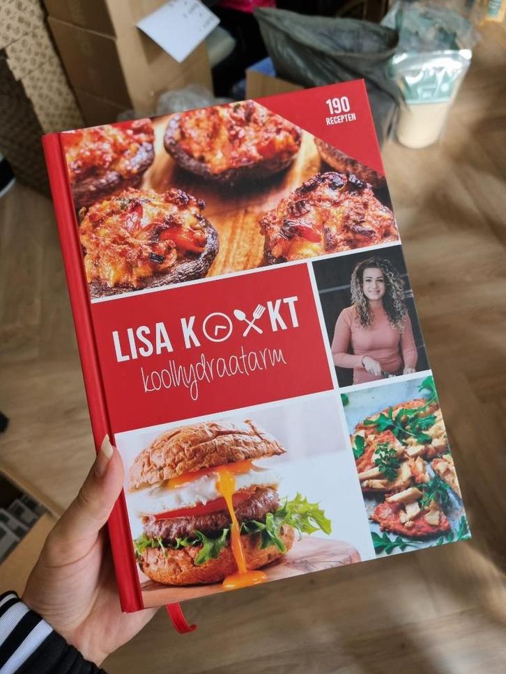 Lisa kookt koolhydraatarm boeken met lichte beschadiging, Boeken, Kookboeken, Zo goed als nieuw, Voorgerechten en Soepen, Hoofdgerechten