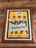 Mascotte Gommé vloeitjes poster, Ophalen of Verzenden, Zo goed als nieuw, Reclamebord