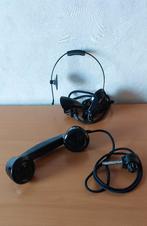 Oude Bakelieten Telefoonhoorn en een oude Koptelefoon, Telecommunicatie, Ophalen of Verzenden, Gebruikt