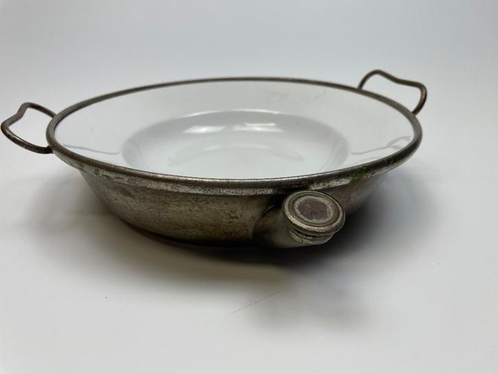 Antieke militaire geëmailleerd verwarmd officiersbord WW1, Antiek en Kunst, Antiek | Emaille, Ophalen of Verzenden