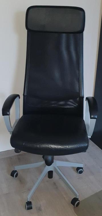 IKEA Bekant Bureau rechts Zwart + Bureaustoel - afbeelding 7