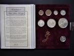 Herdenkingsset Prinses Juliana 90 met 8 munten zilver, Postzegels en Munten, Munten | Nederland, Setje, Zilver, Overige waardes