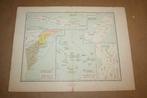 Antieke kaart uit 1884 - Java Minahassa Koerdistan enz. !!, Boeken, Atlassen en Landkaarten, Gelezen, Ophalen of Verzenden