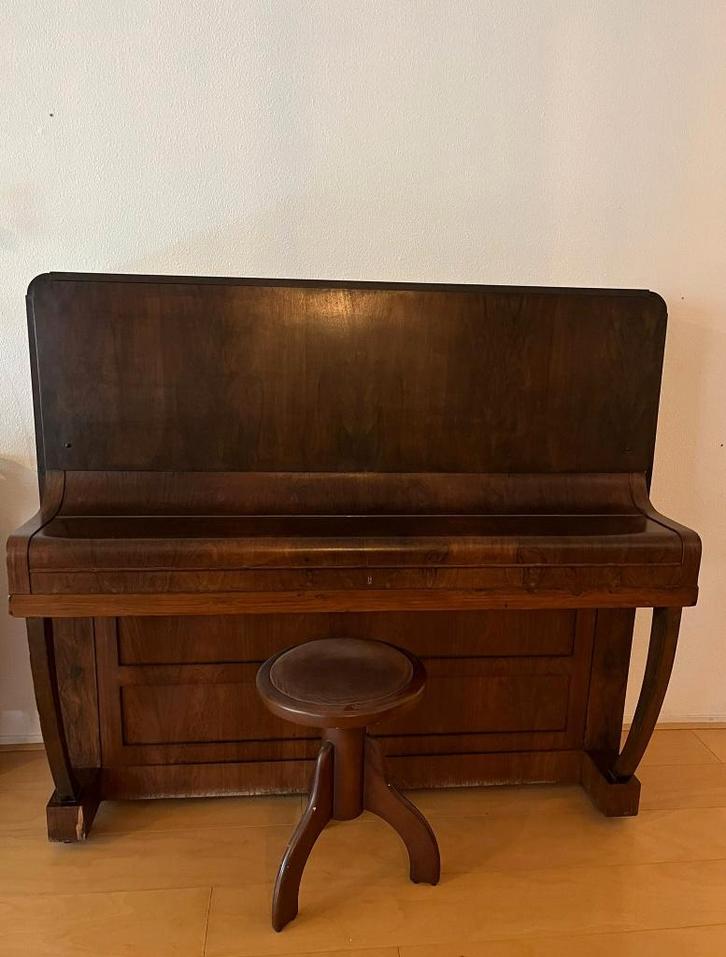 Te koop: Authentieke C. Bechstein piano, Muziek en Instrumenten, Piano's, Gebruikt, Piano, Bruin, Ophalen