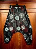 mooie harembroek zwart mandala stretch (2xl) 46/50, Ophalen of Verzenden, Zwart, Broek of Spijkerbroek