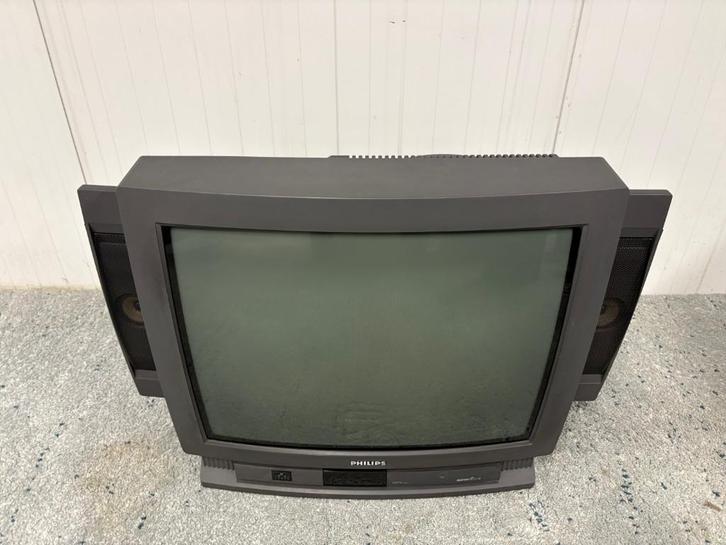 Philips Matchline 25 inch CRT tv + remote, Audio, Tv en Foto, Vintage Televisies, Gebruikt, 60 tot 80 cm, Philips, Ophalen of Verzenden