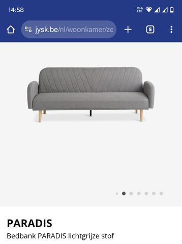 Te koop: 3 zits-bank/bedbank  beschikbaar voor biedingen