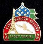 Paris-Moscov-Beijing Sport Travel pin, Verzamelen, Speldjes, Pins en Buttons, Verzenden, Nieuw, Sport, Speldje of Pin