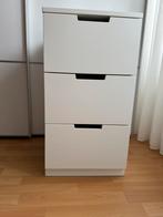 Ladekastje met 3 lades, wit, Ophalen, Minder dan 50 cm, Zo goed als nieuw, 3 of 4 laden