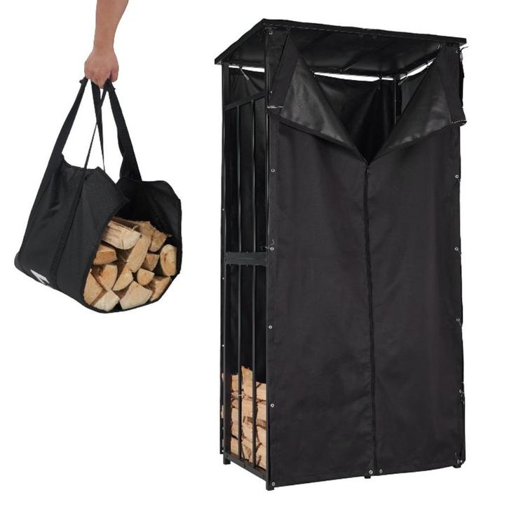 Brandhoutrek met dak | Houtopslag | Houtrek | 90x60x180cm, Tuin en Terras, Haardhout, Minder dan 3 m³, Ophalen of Verzenden