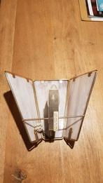 Vintage wandlamp, roze, goud, E14, Lakro amstelveen 20x25x13, Huis en Inrichting, Lampen | Wandlampen, Ophalen of Verzenden, Gebruikt