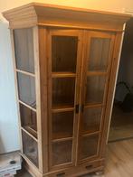Houten Vitrine kast, Antiek en Kunst, Ophalen