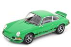 Porsche 911 RS 1973 Groen Zwart Schaal 1:18 Norev Ref 187680, Hobby en Vrije tijd, Modelauto's | 1:18, Auto, Norev, Ophalen of Verzenden