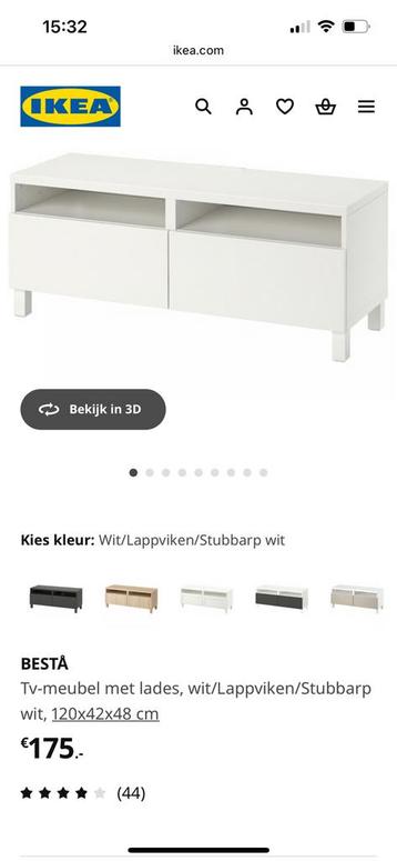 Besta kast met 2 laden en tv meubel beschikbaar voor biedingen