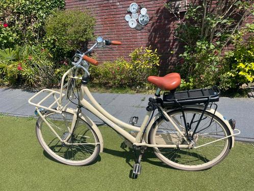 Omgebouwde beige Cortina Roots ebike fiets 28 inch., Fietsen en Brommers, Fietsen | Dames | Moederfietsen, Gebruikt, Overige merken