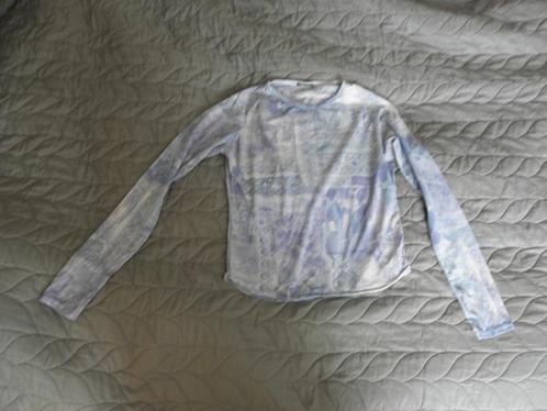 Goedkoop doorzichtig blauw print shirt 152/158 prima staat, Kinderen en Baby's, Kinderkleding | Maat 152, Gebruikt, Meisje, Shirt of Longsleeve