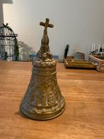 Antieke Bronzen Kerkbel met Kruis, Ophalen of Verzenden, Brons