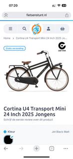 Cortina U4 Mini 24 inch jongensfiets, Ophalen of Verzenden, Gebruikt, 24 inch, Handrem