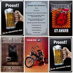Welkom in ons cafe bier reclamebord van metaal wandbord, Nieuw, Ophalen of Verzenden