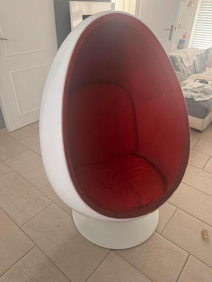 Egg Chair - Moderne Design Stoel, Huis en Inrichting, Fauteuils, Gebruikt, Kunststof, 75 tot 100 cm, Ophalen