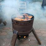 Bbq Barbecue Smoker Melkbus, Tuin en Terras, Houtskoolbarbecues, Ophalen, Zo goed als nieuw