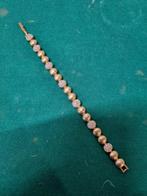 Armband met strass stenen goud kleurig, Ophalen of Verzenden