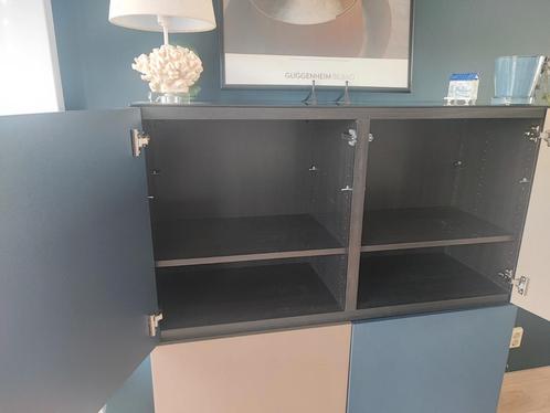 Ikea Besta 2x basis element 1.20x 1.39 xx43 zwart bruin, Huis en Inrichting, Kasten | Wandmeubels, Zo goed als nieuw, Minder dan 100 cm