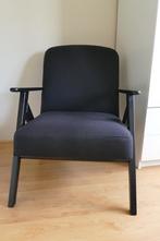Zwarte Fauteuil van Jysk, ziet er nog netjes uit, Huis en Inrichting, Fauteuils, Ophalen, Hout, 75 tot 100 cm, Zo goed als nieuw