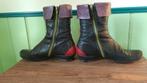 Korte kleurrijke laarsjes maat 39, zwart leer, Kleding | Dames, Schoenen, Ophalen of Verzenden, Zwart, Lage of Enkellaarzen