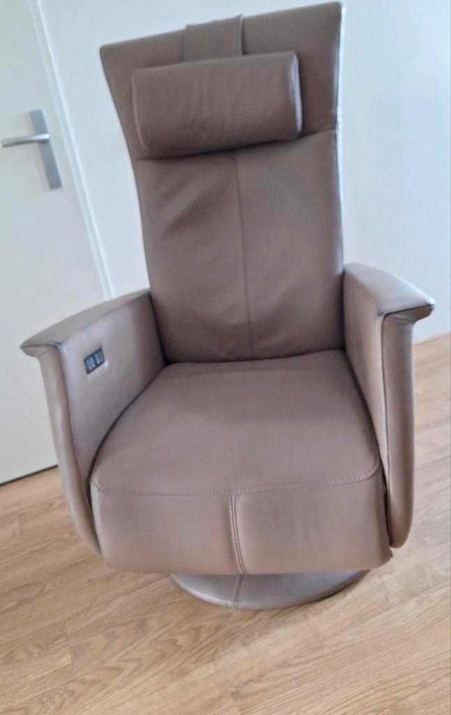 Prominent Elektrische oplaadbare Relaxstoel, Huis en Inrichting, Fauteuils, Gebruikt, Leer, 75 tot 100 cm, Ophalen
