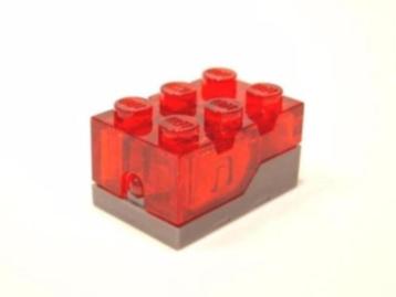 Lego Donkergrijze Licht Steen / Light Brick / Lamp Rood (NIE beschikbaar voor biedingen