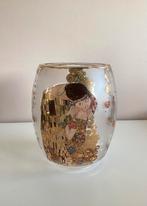 vaas/Glas van  Goebel met decor Gustav Klimt, Overige kleuren, Ophalen of Verzenden, Minder dan 50 cm, Glas