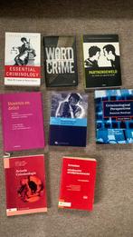 Studieboeken criminologie 2006-2013, Boeken, Studieboeken en Cursussen, Ophalen, Gelezen