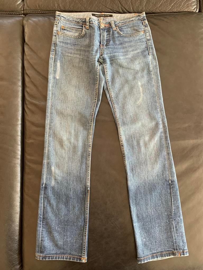 Versace Dames Jeans - Stijlvol en Trendy, Ophalen of Verzenden, Gedragen, Blauw, W27 (confectie 34) of kleiner