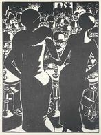 Frans Masereel (1889-1972) Houtsnede 'Cabaret'. Gemonogramme, Antiek en Kunst, Kunst | Etsen en Gravures, Verzenden