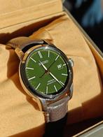 Seiko Presage groene Urushi gelakte wijzerplaat JDM SPB407JC, Seiko, Zakhorloge, Leer, Staal