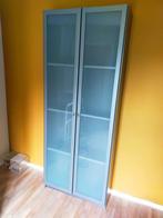 IKEA Billy boekenkast - antraciet met glazen deuren, Ophalen, Met plank(en), Gebruikt, 200 cm of meer