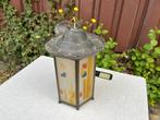 Hanglamp Antiek, Huis en Inrichting, Lampen | Hanglampen, Ophalen of Verzenden, Gebruikt, Glas, Minder dan 50 cm